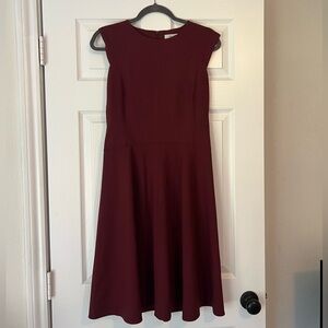 MM Lafleur Rich Burgundy Midi Dress